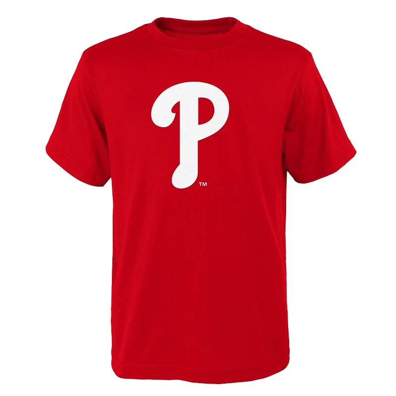 T-shirt rouge de l'équipe principale des Phillies Philadelphie pour jeune