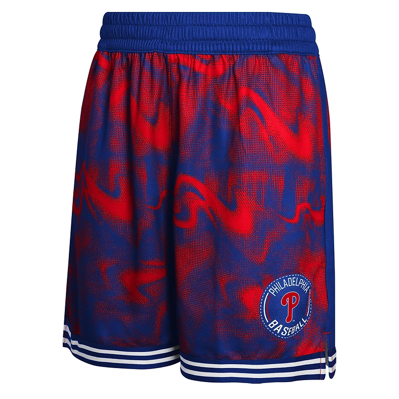 Youth Royal/Red Philadelphia Phillies Outfielder Shorts