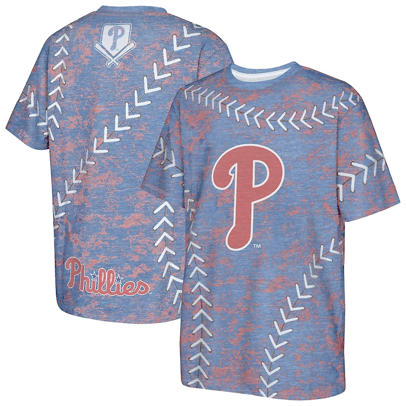 T-shirt jeunesse Royal Philadelphia Phillies Slide Score Bold