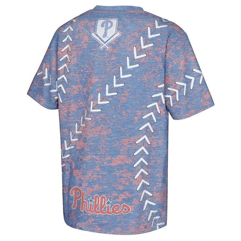 T-shirt jeunesse Royal Philadelphia Phillies Slide Score Bold