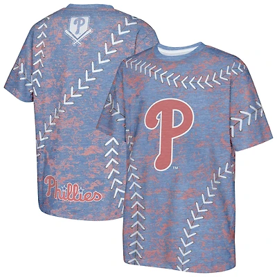Youth Royal Philadelphia Phillies Slide Score Bold T-Shirt