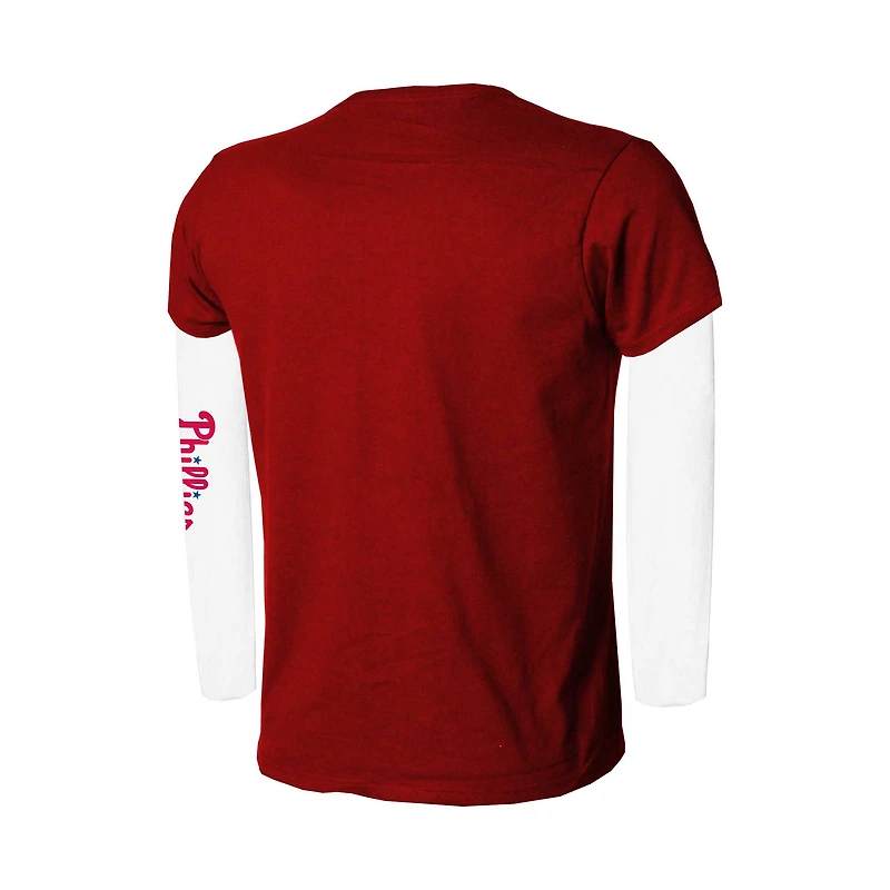 Ensemble de t-shirts rouges et blancs pour jeunes Philadelphia Phillies