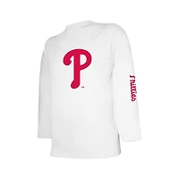 Ensemble de t-shirts rouges et blancs pour jeunes Philadelphia Phillies