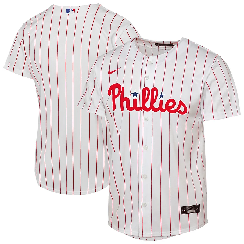 Maillot réplique à domicile blanc pour jeunes des Philadelphia Phillies