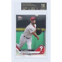 Carte Zack Wheeler des Phillies de Philadelphie 2025 Topps Now Road to Opening Day Black Label #OD-187, authentifiée BGS 10 - Sous-notes 10,10,10,10