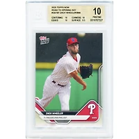 Zack Wheeler Philadelphia Phillies 2025 Topps Now Road to Opening Day #OD-187 BGS Authenticated 10 Card - 10,10,10,9.5 Subgrades