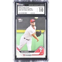 Carte authentifiée CGC 10 de Zack Wheeler, Phillies de Philadelphie, collection Topps Now 2025 « En route pour le jour d'ouverture » ​​n° OD-187