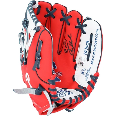 Zack Wheeler Philadelphia Phillies Autographed Rawlings 10" Collectible Team Logo Glove