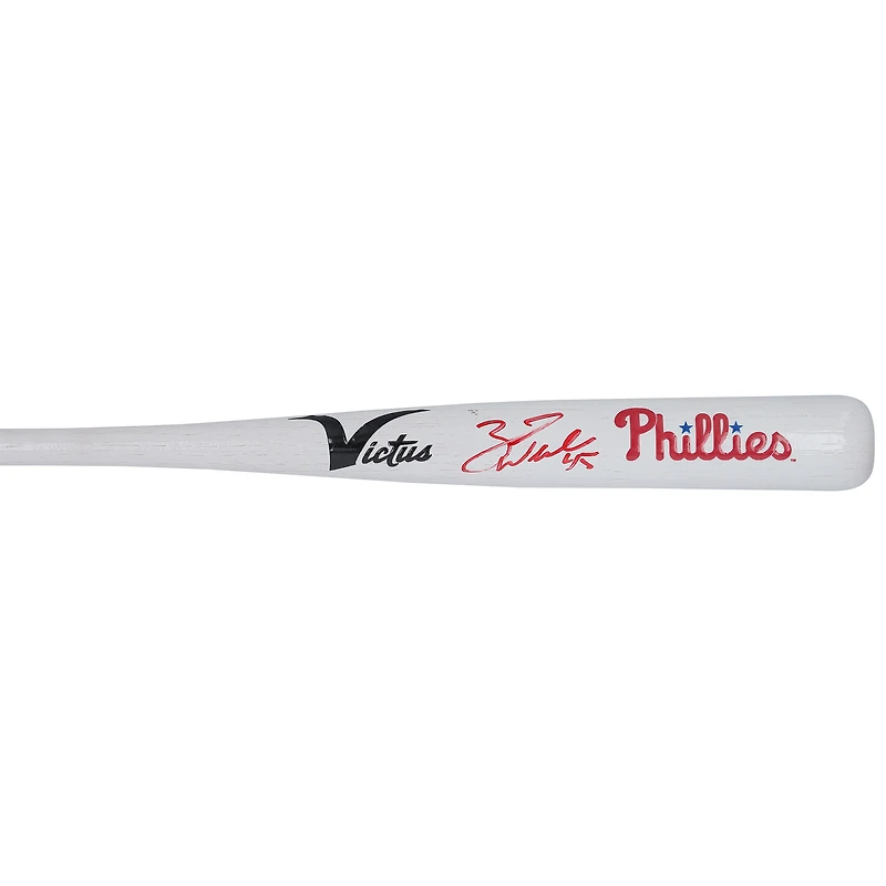 Zack Wheeler Philadelphia Phillies Autographed Victus Team ID Mini Bat