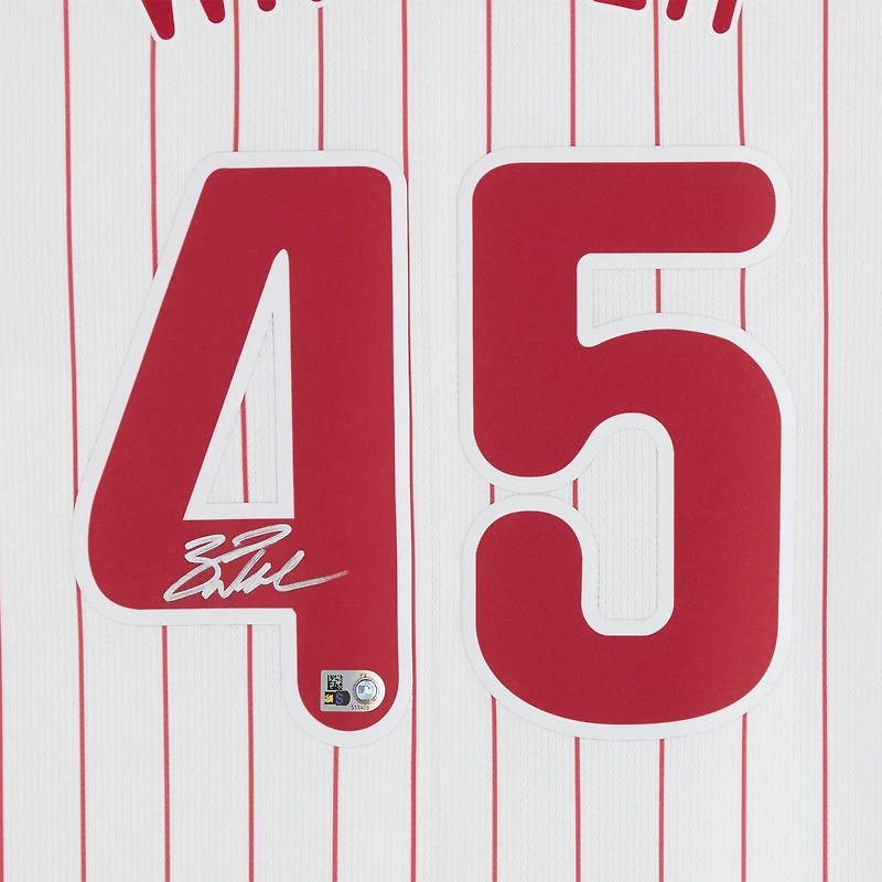 Zack Wheeler Philadelphia Phillies Autographed White Nike Limited Jersey