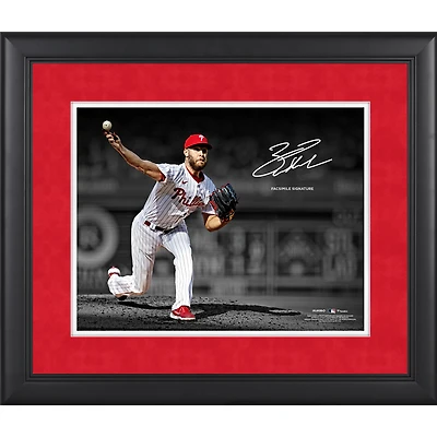 Zack Wheeler Philadelphia Phillies Facsimile Signature Framed 11" x 14" Spotlight Photograph