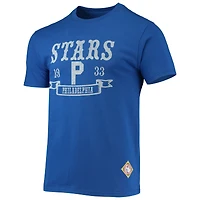 T-shirt Stitches Royal Philadelphia Stars Negro League Wordmark pour homme