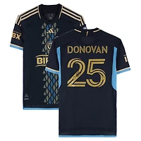 Chris Donovan Philadelphia Union Autographed Match-Used #25 Navy adidas Jersey from the 2024 MLS Season - Size M
