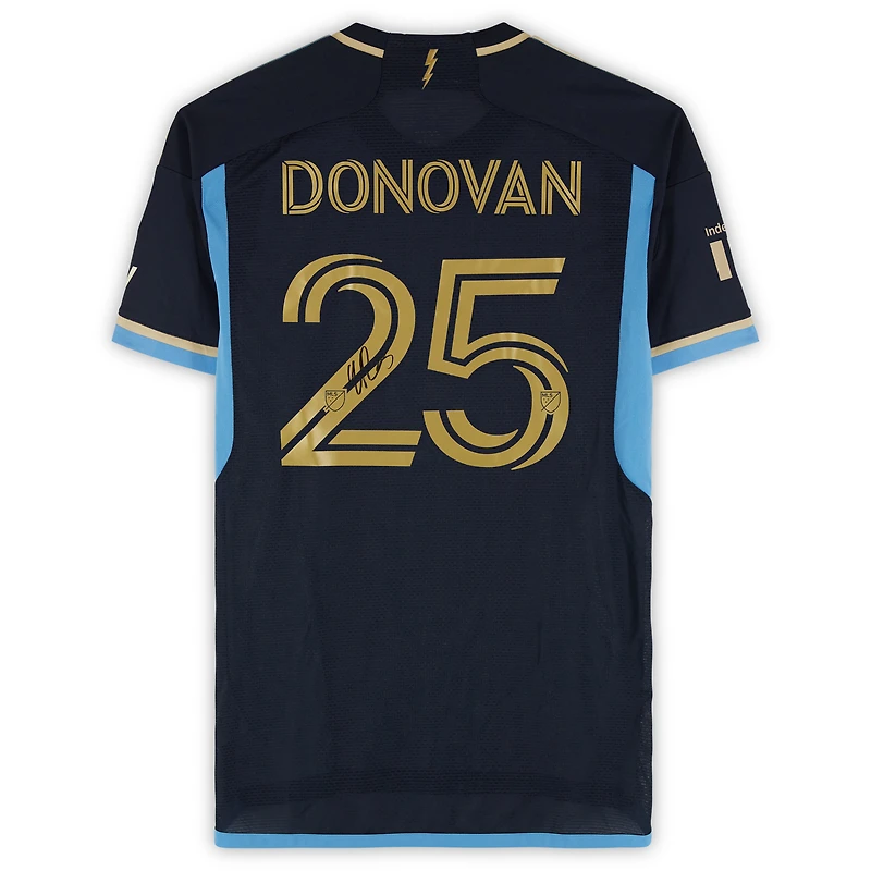Chris Donovan Philadelphia Union Autographed Match-Used #25 Navy adidas Jersey from the 2024 MLS Season - Size M