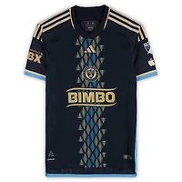 Chris Donovan Philadelphia Union Autographed Match-Used #25 Navy adidas Jersey from the 2024 MLS Season - Size M