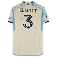 Jack Elliott Philadelphia Union Autographed Match-Used #3 Tan adidas Jersey from the 2024 MLS Season - Size L
