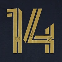 Jeremy Rafanello Philadelphia Union Autographed Match-Used #14 Navy adidas Jersey from the 2024 MLS Season - Size M