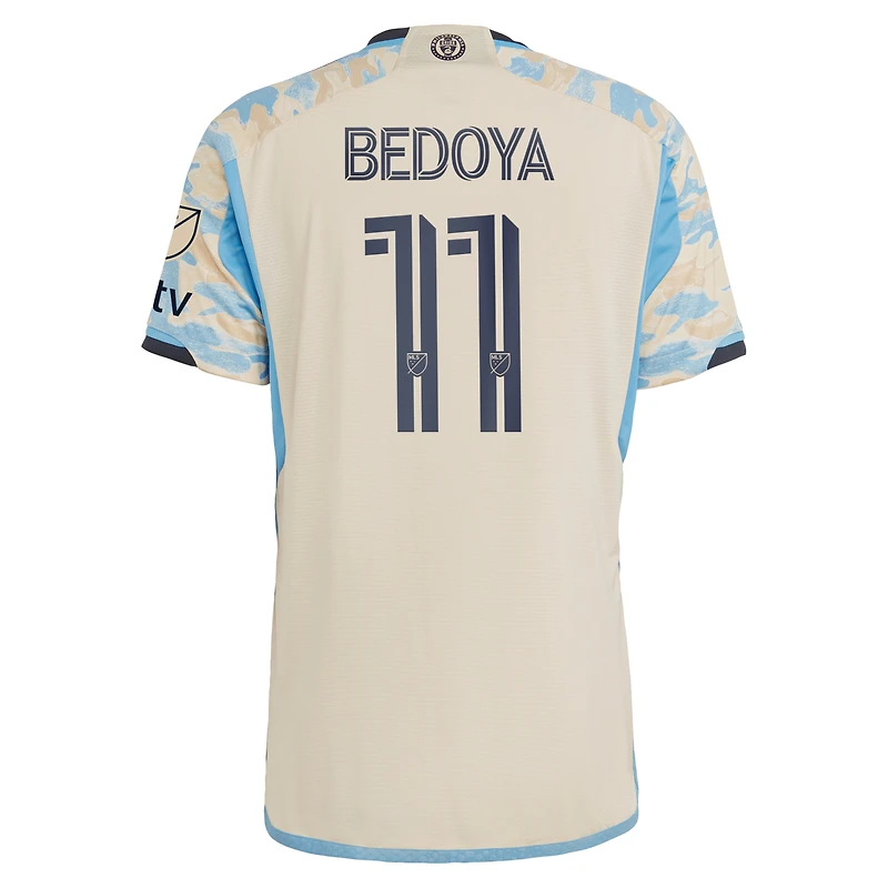 Maillot Philadelphia Union 2023 For Philly adidas Alejandro Bedoya Tan pour homme
