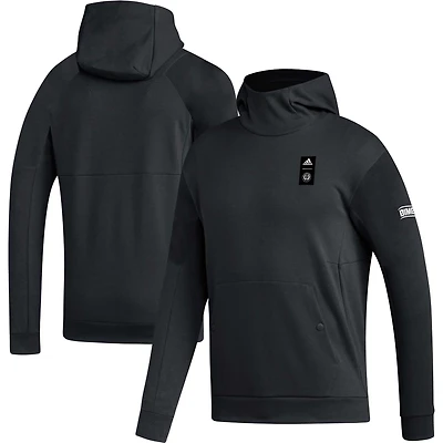 Men's adidas Black Philadelphia Union 2023 Player Travel Pullover Hoodie