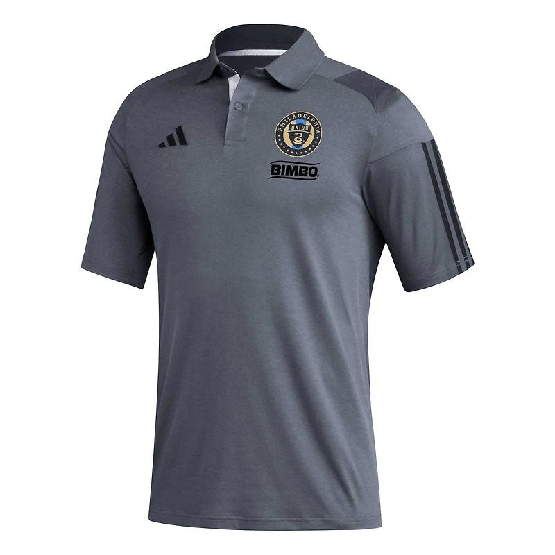 Men's adidas Gray Philadelphia Union 2023 On-Field Training Polo