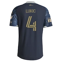 Maillot adidas Jovan Lukić pour homme, bleu marine, Philadelphia Union 2026 1776, kit avec patch authentique sur le terrain