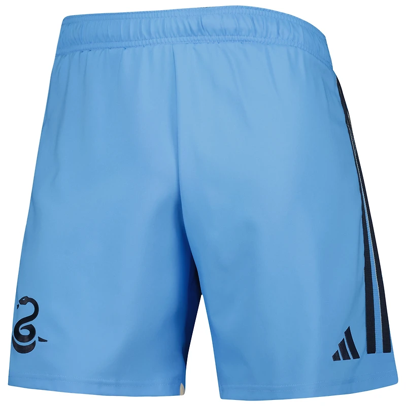 Short adidas Philadelphia Union 2023 extérieur AEROREADY Authentic pour homme, bleu clair