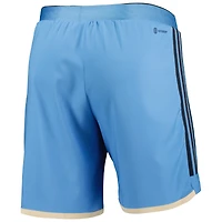 Short adidas Philadelphia Union 2023 extérieur AEROREADY Authentic pour homme, bleu clair