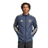 Men's adidas Navy/Light Blue Philadelphia Union 2025 Anthem Reversible Full-Zip Jacket