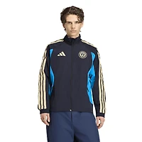 Veste raglan zippée adidas Philadelphia Union 2026 Anthem bleu marine pour homme