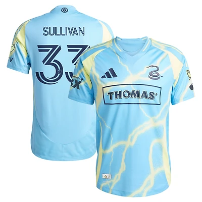 Men's adidas Quinn Sullivan Blue Philadelphia Union 2025 The Voltage Kit Authentic Player Jersey
