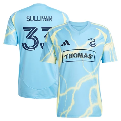 Men's adidas Quinn Sullivan Blue Philadelphia Union 2025 The Voltage Kit Replica Player Jersey