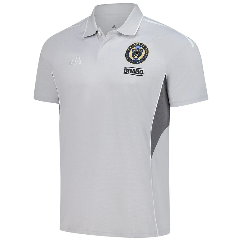 Polo d'entraînement adidas Silver Philadelphia Union 2025 pour homme