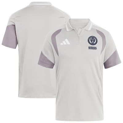 Men's adidas Silver Philadelphia Union 2026 Tiro Competition Polo