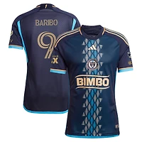 Maillot de joueur authentique adidas Tai Baribo Navy Philadelphia Union 2024 The XV Kit pour homme