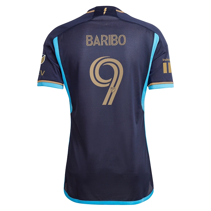 Maillot de joueur authentique adidas Tai Baribo Navy Philadelphia Union 2024 The XV Kit pour homme