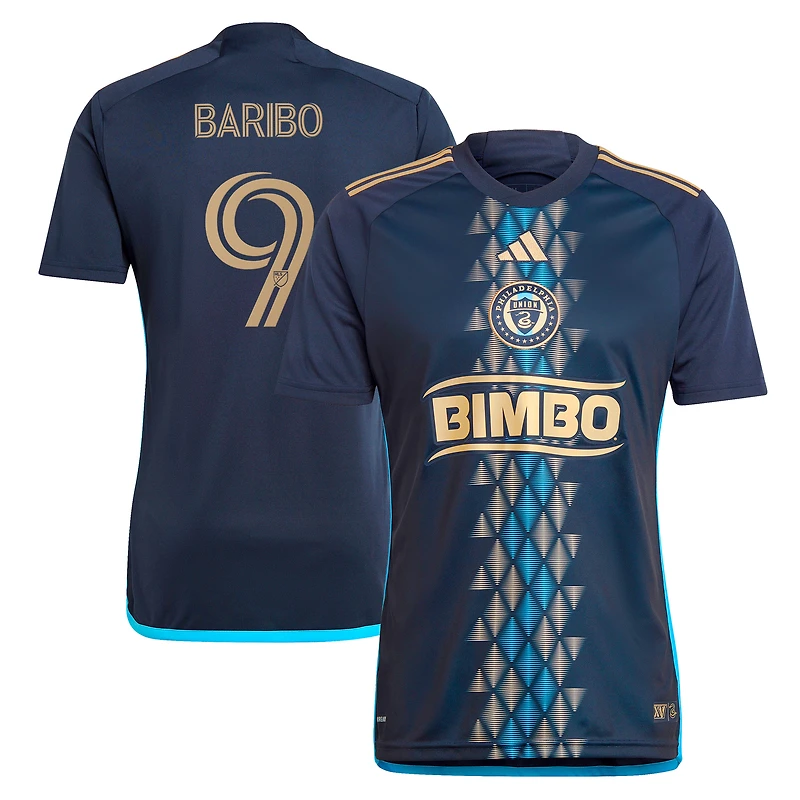 Maillot de joueur réplique du kit XV 2024 Philadelphia Union pour homme adidas Tai Baribo Navy