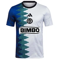 Haut d'avant-match adidas blanc Philadelphia Union 2025 Gaming AEROREADY pour homme