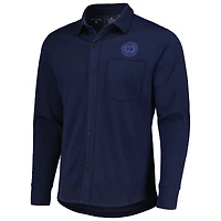 Men's Antigua Navy Philadelphia Union Streamer Diamond Button-Up Shacket