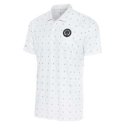 Men's Antigua White/Navy Philadelphia Union 19th Hole Polo