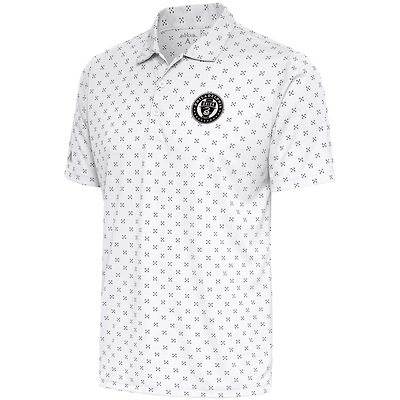 Men's Antigua  White Philadelphia Union Brushed Metallic Spark Polo