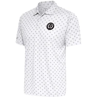 Men's Antigua  White Philadelphia Union Brushed Metallic Spark Polo