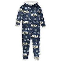 Combinaison à capuche entièrement zippée Philadelphia Union Roadway pour homme Concepts Sport Navy