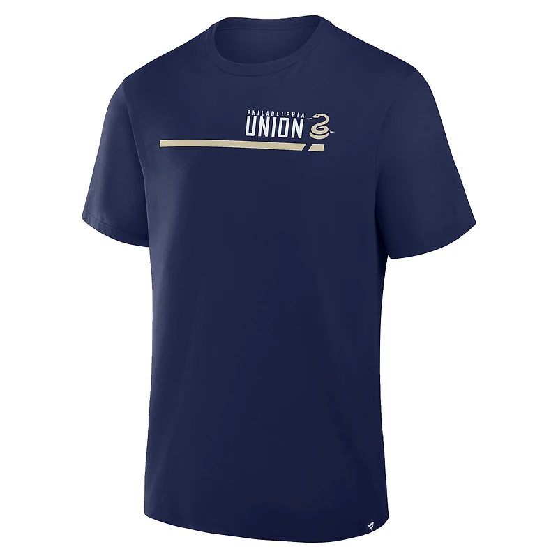 T-shirt Fanatics pour homme bleu marine Philadelphia Union Corner Kick Legacy