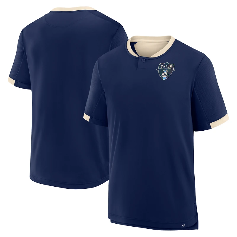 T-shirt Fanatics pour homme bleu marine Philadelphia Union Stoppage Time Striker