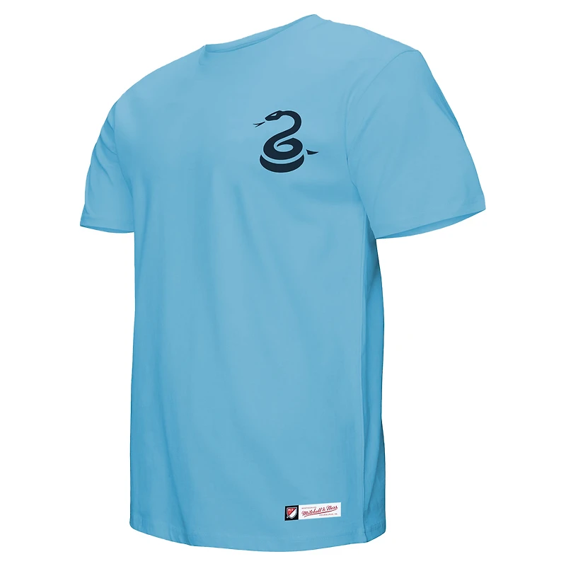 T-shirt Mitchell & Ness bleu clair Philadelphia Union pour homme
