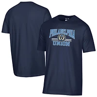 T-shirt homme bleu marine Philadelphia Union, grande taille et doux