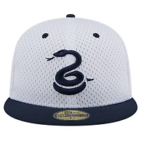 Men's New Era Gray Philadelphia Union Throwback Mesh 59FIFTY Fitted Hat