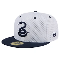 Men's New Era Gray Philadelphia Union Throwback Mesh 59FIFTY Fitted Hat