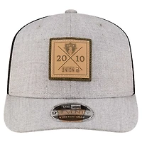 Men's New Era Heather Gray Philadelphia Union 9SEVENTY Stretch-Snap Adjustable Hat