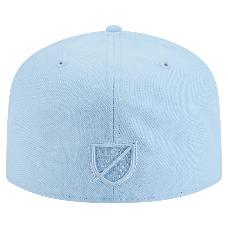 Men's New Era Light Blue Philadelphia Union Color Pack A-Frame 59FIFTY Fitted Hat